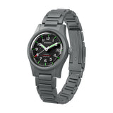 Boderry Watch Co. LANDMASTER - 100M Waterproof Titanium Automatic Field Watch | Black-bracelet, view 3