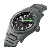 Boderry Watch Co. LANDMASTER - 100M Waterproof Titanium Automatic Field Watch | Black-bracelet, view 6