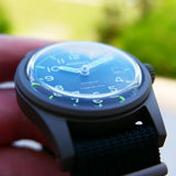 Boderry Watch Co. LANDMASTER - 100M Waterproof Titanium Automatic Field Watch | Black, view 2