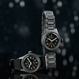 Boderry Watch Co. LANDMASTER - 100M Waterproof Titanium Automatic Field Watch | Black, view 4