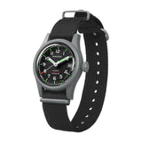 Boderry Watch Co. LANDMASTER - 100M Waterproof Titanium Automatic Field Watch | Black, view 5