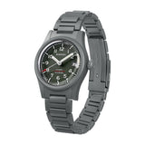 Boderry Watch Co. LANDMASTER - 100M Waterproof Titanium Automatic Field Watch | Green-bracelet, view 5