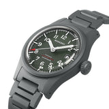 Boderry Watch Co. LANDMASTER - 100M Waterproof Titanium Automatic Field Watch | Green-bracelet, view 6