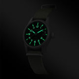 Boderry Watch Co. LANDMASTER - 100M Waterproof Titanium Automatic Field Watch | Green, view 2