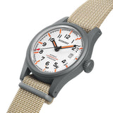 Boderry Watch Co. LANDMASTER - 100M Waterproof Titanium Automatic Field Watch | White, view 4