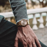 Boderry Watch Co. CLASSIC 40MM - Swiss Quartz Movement Watch | Gold Case & Mesh Strap, view 3
