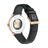 Boderry Watch Co. CLASSIC 40MM - Swiss Quartz Movement Watch | Rose-Gold Case & Brown Leather Strap, view 5