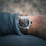 Boderry Watch Co. URBAN SKELETON(TITANIUM) V2.0-Silver Hands - Hi-beat(28,800 bph) with 72 hrs Power-reserve Automatic Watch | Black Dial, view 2