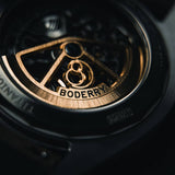 Boderry Watch Co. URBAN SKELETON(TITANIUM) V2.0-Silver Hands - Hi-beat(28,800 bph) with 72 hrs Power-reserve Automatic Watch | Black Dial, view 5