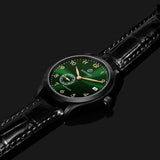 Boderry Watch Co. ELITE - Micro-rotor Automatic Watch | Black Case & Green Dial, view 3