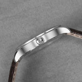 Boderry Watch Co. ELITE - Micro-rotor Automatic Watch | Silver Case & White Dial, view 4