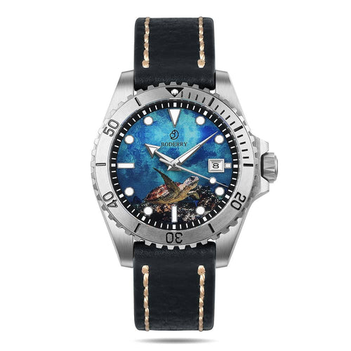 Boderry Watch Co. SEATURTLE.OCEAN(TITANIUM) - Automatic Titanium Diver Watch | SeaTurtle Limited Edition[150]