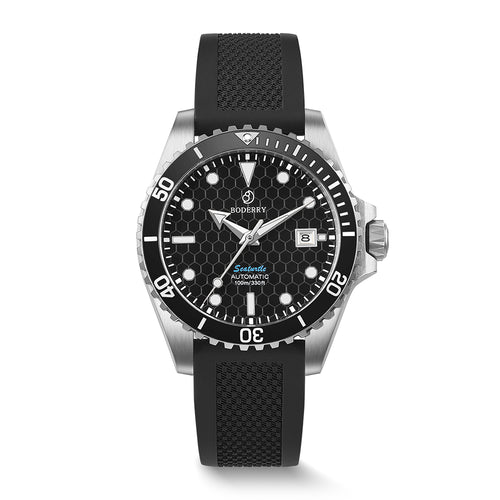 Boderry Watch Co. SEATURTLE.OCEAN(TITANIUM) - Automatic Titanium Diver Watch | Black
