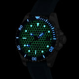 Boderry Watch Co. SEATURTLE.OCEAN(TITANIUM) - Automatic Titanium Diver Watch | Sea Blue, view 2