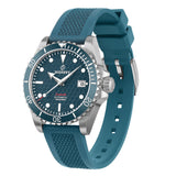 Boderry Watch Co. SEATURTLE.OCEAN(TITANIUM) - Automatic Titanium Diver Watch | Sea Blue, view 4