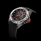 Boderry Watch Co. URBAN SKELETON(BLACK CASE)- 3-Hand Hi-beat(28,800 bph) with 72 hrs Power-reserve Automatic Watch, view 2