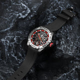 Boderry Watch Co. URBAN SKELETON(BLACK CASE)- 3-Hand Hi-beat(28,800 bph) with 72 hrs Power-reserve Automatic Watch, view 3