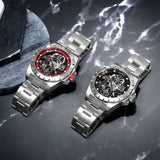 Boderry Watch Co. WINDMILL - Original Skeleton Hi-beat(28,800 bph) with 72 hrs Power-reserve Automatic Watch | Red Dial & Leather Strap, view 3