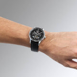 Boderry Watch Co. THE CHECKMATE - Complication Automatic Watch with Date,Day,Month Display -Obsidian & Bracelet, view 6