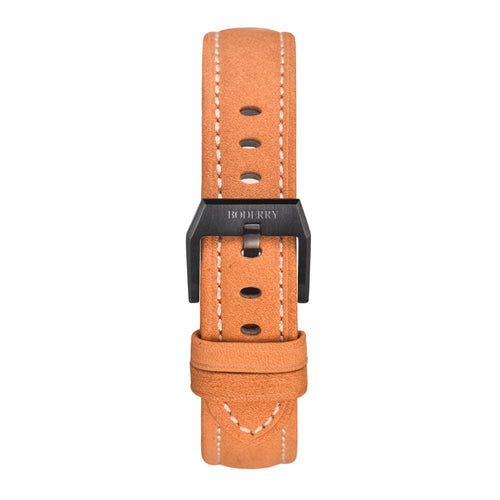 Boderry Watch Co. Boderry Orange Leather Straps | Suitable for all watches with 20mm lug width