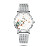 Boderry Watch Co. FLOWER - Swiss Quartz Movement Watch | Silver & Orchid, view 2