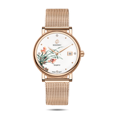 Boderry Watch Co. FLOWER - Swiss Quartz Movement Watch | Rose Gold & Orchid, view 2