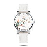 Boderry Watch Co. FLOWER - Swiss Quartz Movement Watch | Silver & Orchid, view 3