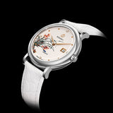 Boderry Watch Co. FLOWER - Swiss Quartz Movement Watch | Silver & Orchid, view 4