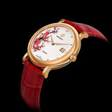 Boderry Watch Co. FLOWER - Swiss Quartz Movement Watch | Rose Gold & Plum Blossom, view 2