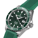 Boderry Watch Co. SEATURTLE.OCEAN(TITANIUM) - Automatic Titanium Diver Watch | Turtle Green, view 6