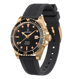Boderry Watch Co. SEATURTLE.OCEAN(BRONZE) - Automatic Bronze Diver Watch | Black/FKM Rubber, view 2