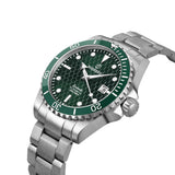 Boderry Watch Co. SEATURTLE.OCEAN(TITANIUM) - Automatic Titanium Diver Watch | Turtle Green/Ti-bracelet, view 2
