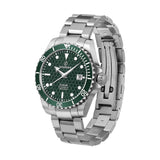 Boderry Watch Co. SEATURTLE.OCEAN(TITANIUM) - Automatic Titanium Diver Watch | Turtle Green/Ti-bracelet, view 5