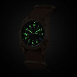 Boderry Watch Co. VOYAGER - 100M Waterproof Bronze Automatic Field Watch | Red, view 2