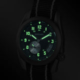 Boderry Watch Co. VOYAGER 38 - 100M Waterproof Titanium Field Watch | Black, view 3