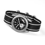 Boderry Watch Co. VOYAGER 38 - 100M Waterproof Titanium Field Watch | Black, view 4