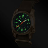Boderry Watch Co. VOYAGER - 100M Waterproof Bronze Automatic Field Watch | Black, view 3