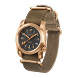 Boderry Watch Co. VOYAGER - 100M Waterproof Bronze Automatic Field Watch | Black, view 4