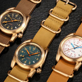 Boderry Watch Co. VOYAGER - 100M Waterproof Bronze Automatic Field Watch | Sandstone Green, view 6