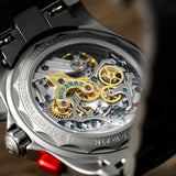Boderry Watch Co. VOYAGER Chronograph - Titanium Mechanical Field Watch, 100M Water Resistant | Black/Bracelet, view 2