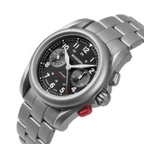 Boderry Watch Co. VOYAGER Chronograph - Titanium Mechanical Field Watch, 100M Water Resistant | Black/Bracelet, view 5