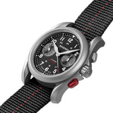 Boderry Watch Co. VOYAGER Chronograph - Titanium Mechanical Field Watch, 100M Water Resistant | Black, view 4