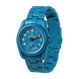 Boderry Watch Co. VOYAGER S72 – 72-Hour Power Reserve Titanium Automatic Field Watch, 100M Water Resistant | Cerulean Blue/Bracelet, view 5