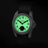 Boderry Watch Co. VOYAGER S72 – 72-Hour Power Reserve Titanium Automatic Field Watch, 100M Water Resistant | Cream, view 2