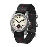 Boderry Watch Co. VOYAGER S72 – 72-Hour Power Reserve Titanium Automatic Field Watch, 100M Water Resistant | Cream, view 6
