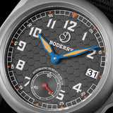 Boderry Watch Co. VOYAGER S72 – 72-Hour Power Reserve Titanium Automatic Field Watch, 100M Water Resistant | Grey/Bracelet, view 5