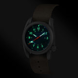 Boderry Watch Co. VOYAGER - 100M Waterproof Titanium Automatic Field Watch | Peacock Green-bracelet, view 3