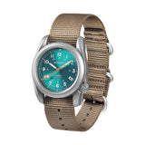 Boderry Watch Co. VOYAGER - 100M Waterproof Titanium Automatic Field Watch | Peacock Green, view 4