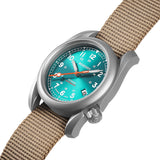 Boderry Watch Co. VOYAGER - 100M Waterproof Titanium Automatic Field Watch | Peacock Green, view 6