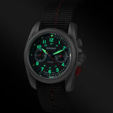 Boderry Watch Co. VOYAGER Chronograph - Titanium Mechanical Field Watch, 100M Water Resistant | Grey, view 3